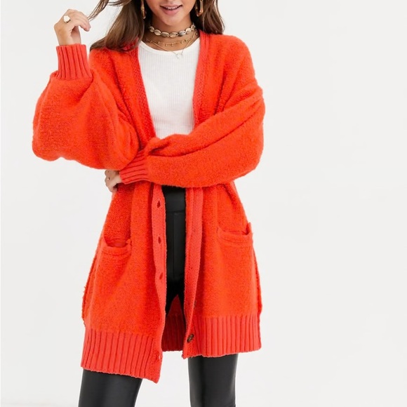 Free People Snow Drop Oversized Cardigan Sweater - Picture 1 of 12